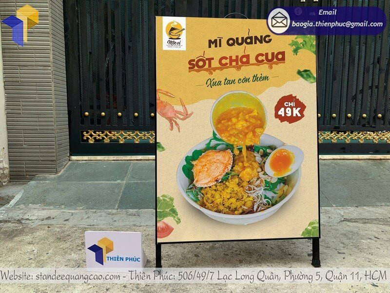 Standee Khung Sắt Chữ A Phổ Biến Cho Sự Kiện, Cửa Hàng – Đặt Hàng Ngay