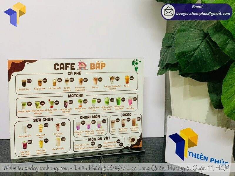 Menu Để Bàn Giá Rẻ Đa Dạng Kiểu Dáng, Dễ Thay Nội Dung – Đặt Làm Nhanh