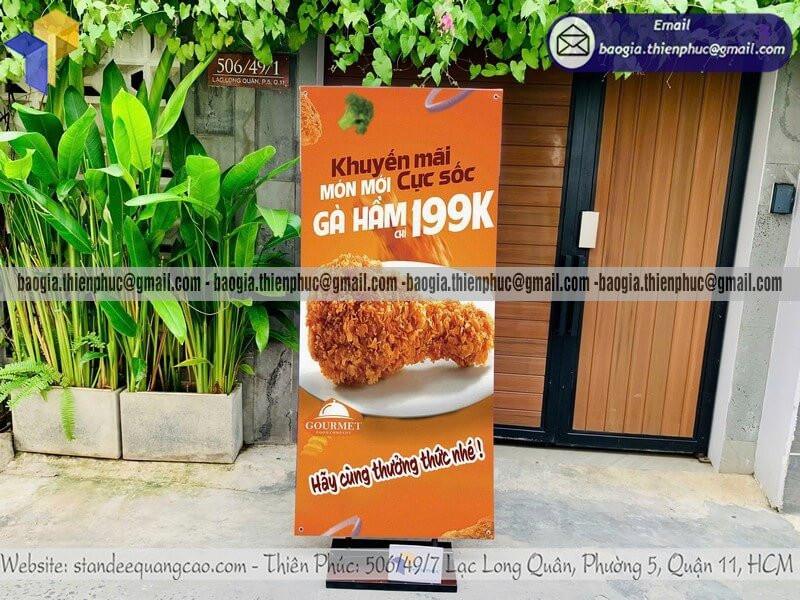 In Standee Lấy Liền Giá Rẻ – Giải Pháp Tối Ưu Cho Quảng Cáo Ngắn Hạn