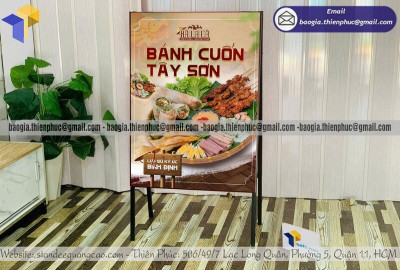 Chi Phí Đặt Làm Standee Khung Sắt Quảng Cáo – Bền Đẹp, Giá Tận Xưởng