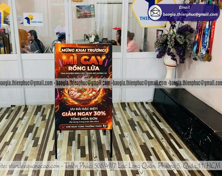 Báo Giá Bảng Standee Chữ A 2 Mặt Mới Nhất – Nhận Tư Vấn Nhanh
