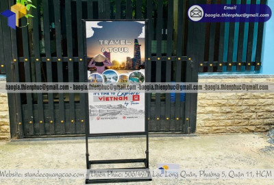 Standee Khung Sắt Cỡ Lớn In Theo Thiết Kế – Giá Tốt Nhất, Giao Nhanh