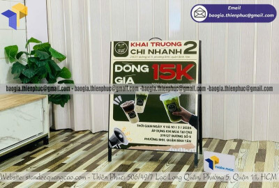 Bảng Hiệu Đứng Ngoài Trời Cho Cửa Hàng – Xem Mẫu Thực Tế Trước Khi Đặt