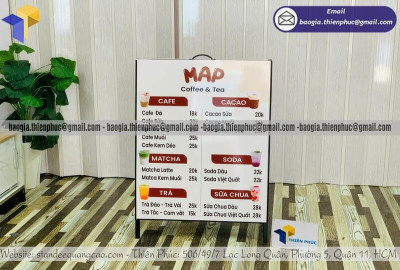 Standee Khung Sắt Chữ A Ngoài Trời: Thiết Kế Gấp Gọn, Không Lo Đổ Ngã