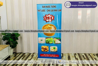 Standee Cuốn Nhôm 60x160cm, 80x200cm: Kích Thước Vàng Cho Truyền Thông