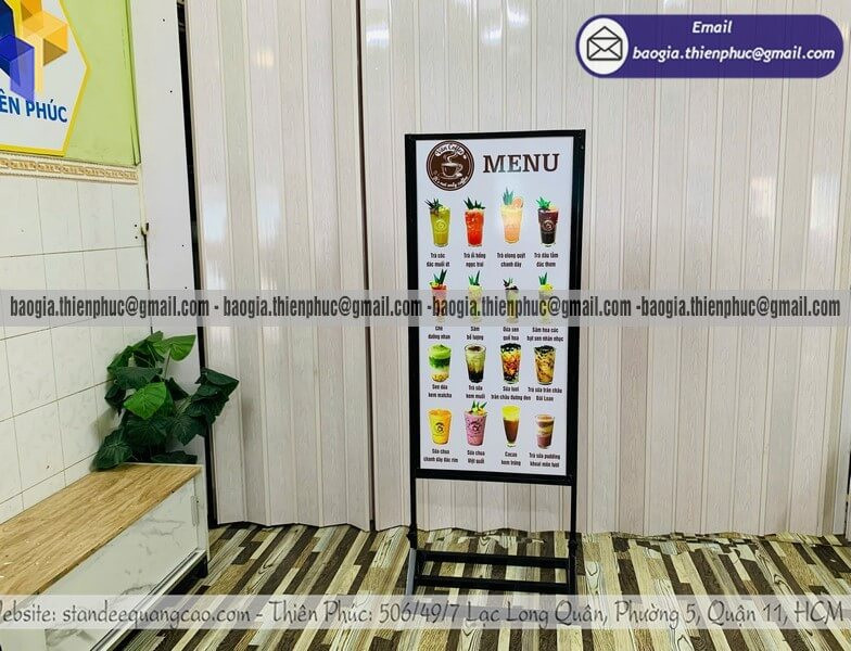 Bảng Quảng Cáo Menu Cho Quán Cafe, Trà Sữa, Nhà Hàng – Dễ Tùy Chỉnh