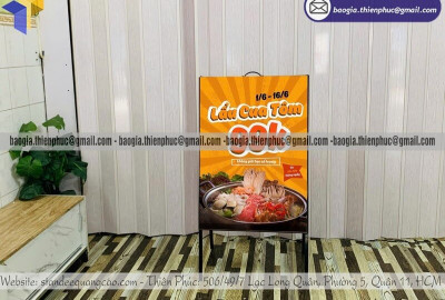 Bảng Hiệu Chữ A 2 Mặt – Giải Pháp Quảng Cáo Trước Cửa Hàng Hiệu Quả