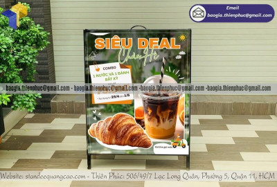 Standee Chữ A Sắt 2 Mặt Giá Rẻ, Thiết Kế Đẹp – Liên Hệ Đặt Hàng Ngay