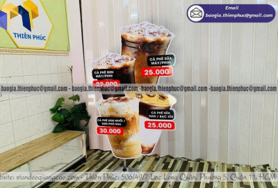 Bảng Hiệu Hình Ly Cafe Tạo Điểm Nhấn Khác Biệt Cho Mặt Tiền Kinh Doanh