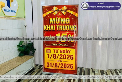 Báo Giá In Standee Cuốn Nhôm Số Lượng Ít Đến Nhiều – Liên Hệ Trực Tiếp