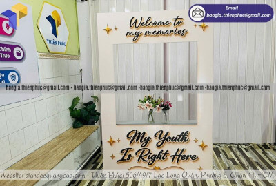 Mẫu Khung Chụp Hình Sự Kiện Thu Hút Check-In Tạo Hiệu Ứng Truyền Thông