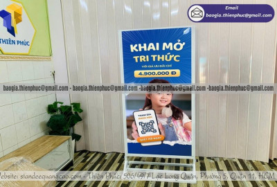 Sản Xuất Standee Khung Sắt Hộp Ngoài Trời Theo Kích Thước Yêu Cầu