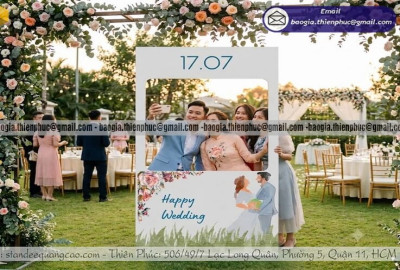 Khung Chụp Ảnh Check In Đám Cưới Thiết Kế Riêng – Gọi Để Được Tư Vấn