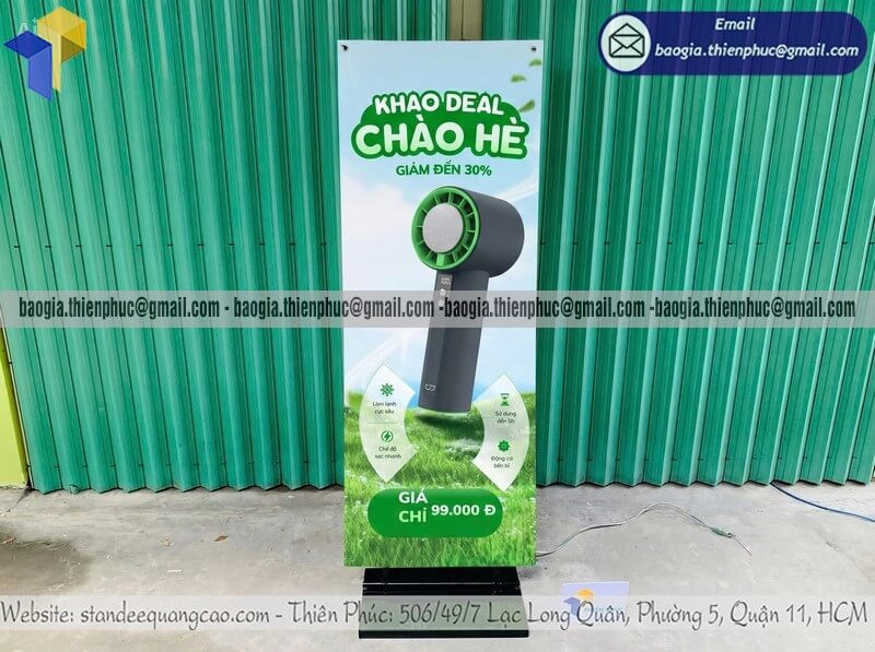 Khung Standee Cản Gió Ngoài Trời Bền Đẹp – Liên Hệ Nhận Báo Giá Ngay
