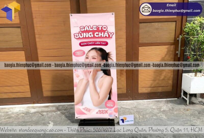 Khung Standee Chống Gió Khung Sắt Cứng Cáp, Giá Rẻ – Đặt Hàng Ngay