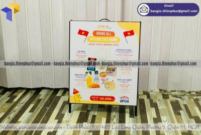 Sản Xuất Standee Khung Sắt Chữ A Giá Rẻ – Thiết Kế Miễn Phí