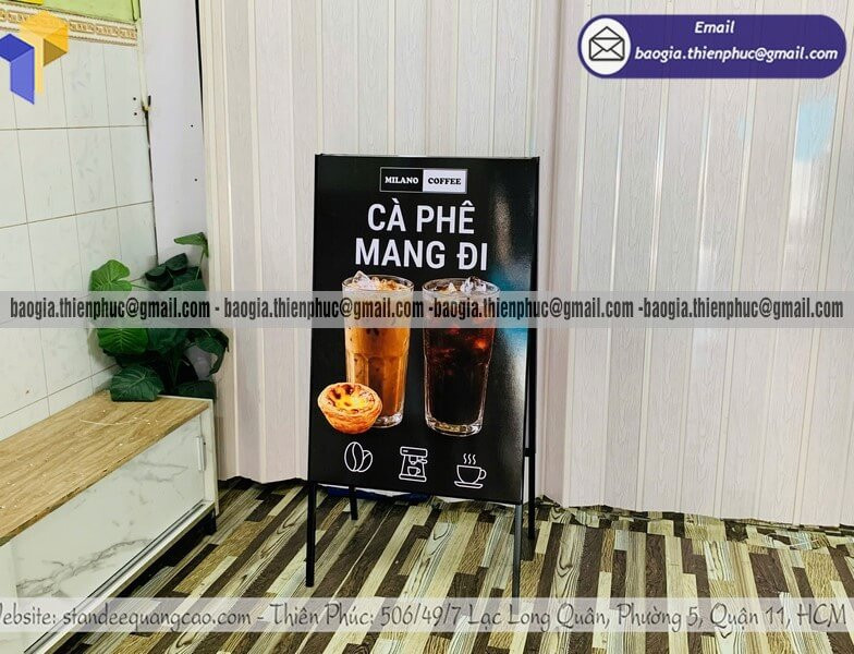 Xưởng Sản Xuất Standee Khung Sắt Chữ A Giá Rẻ Xem Mẫu Standee Mới Nhất