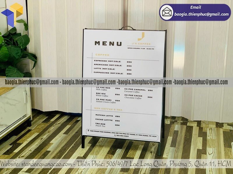 Nhà Cung Cấp Standee Khung Sắt Chữ A Chất Lượng Cao – Xem Mẫu Mới Nhất