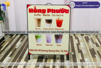 Bảng Menu Chân Đứng 2 Mặt Cho Quán Cà Phê – Xem Mẫu Được Ưa Chuộng