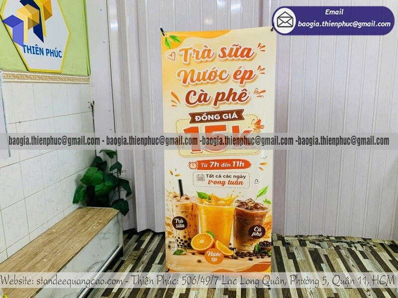 Đơn Vị Cung Cấp Standee Chữ X Giá Rẻ – Gọn Nhẹ, Dễ Dùng, Đặt Ngay
