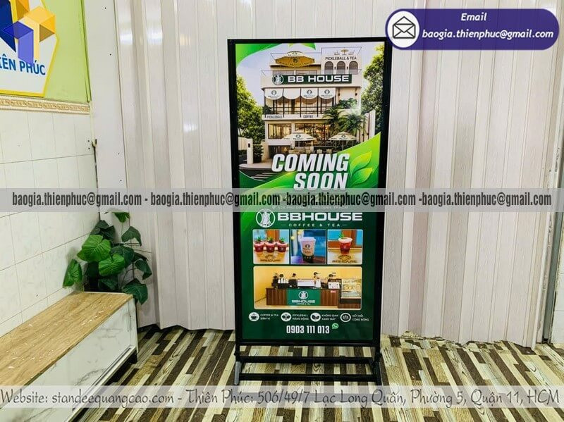 Xưởng In Standee 2 Mặt Ngoài Trời Hình Ảnh Nổi Bật Đặt In Theo Yêu Cầu