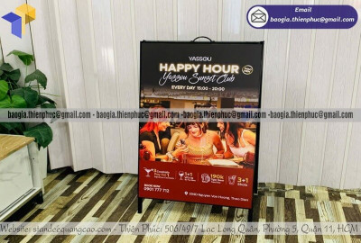 Xưởng Gia Công Standee Khung Sắt – Thiết Kế Riêng, Sản Xuất Nhanh