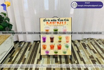Standee Menu Đứng Ngoài Trời – In Theo Yêu Cầu, Giao Hàng Toàn Quốc