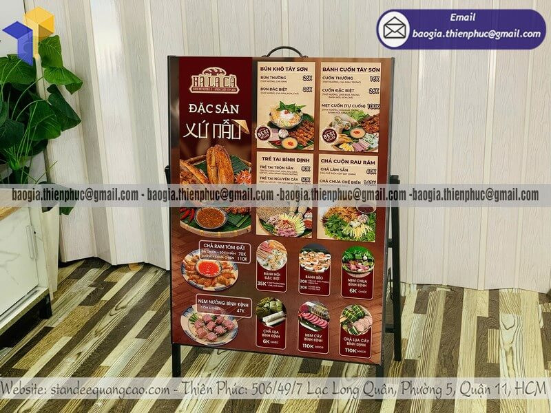Bảng Quảng Cáo Chân Xếp Gấp Gọn – Tiện Dụng, Giá Rẻ, Tiết Kiệm Chi Phí