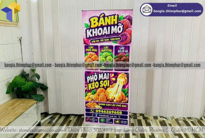 Nơi In Standee Lấy Liền Trong Ngày – Standee Cuốn Nhôm 60x160, 80x180