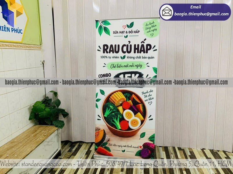 Giá In Standee 80x180 Tại TPHCM – Nhận In Nhanh, Thiết Kế Miễn Phí