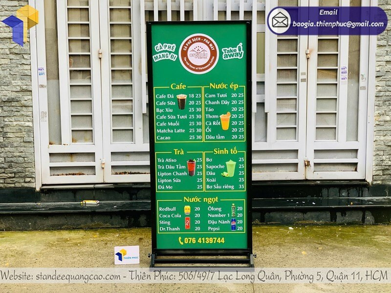 Biển Quảng Cáo Đứng Giá Rẻ – Bền Đẹp, Nổi Bật, Giao Hàng Tận Nơi