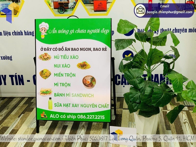 In Standee Quảng Cáo Đẹp – Thiết Kế Chuẩn Marketing, Giao Hàng Nhanh