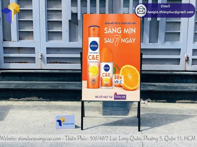In Standee Quảng Cáo Siêu Nhanh – Kích Thước, Thiết Kế Linh Hoạt