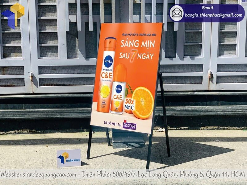In Standee Quảng Cáo Siêu Nhanh – Kích Thước, Thiết Kế Linh Hoạt