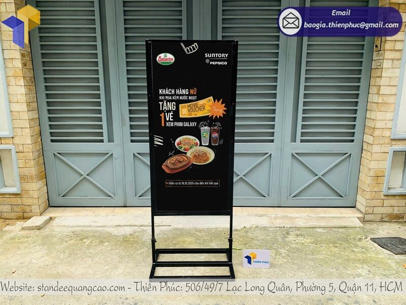 Top Mẫu Biển Quảng Cáo Đứng HOT Nhất – Bền Đẹp, Giá Tốt, Giao Nhanh