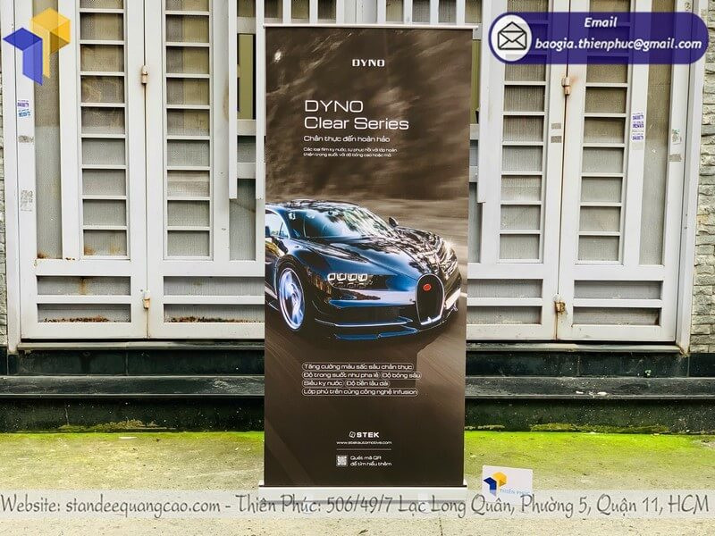 Standee Cuốn Quảng Cáo – Dễ Dàng Lắp Đặt, Tái Sử Dụng Nhiều Lần
