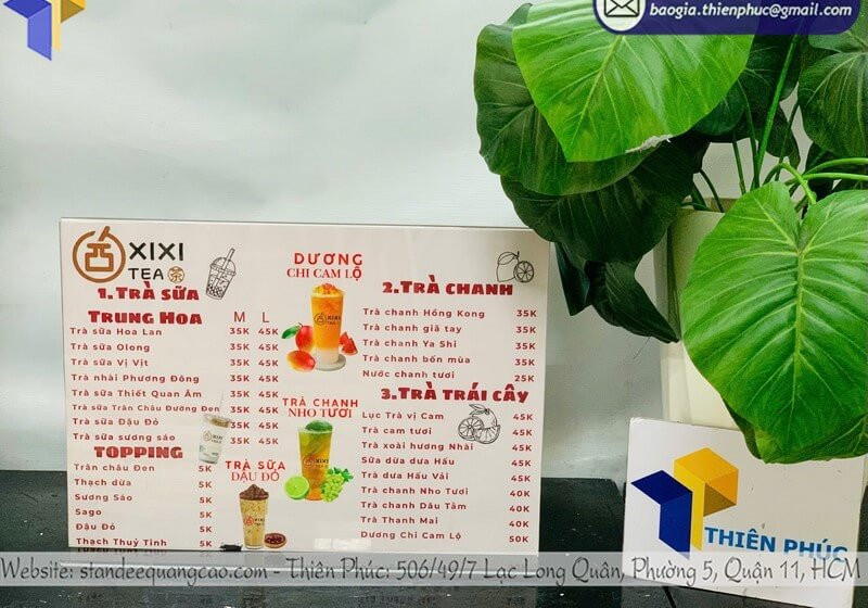 Thiết Kế, In Ấn Bảng Menu Quán Cafe – Đẹp Mắt, Thu Hút, Giá Cực Tốt!