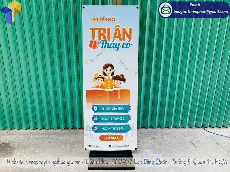Khung Treo Standee Bền Đẹp – Dễ Dàng Lắp Đặt, Thu Hút Mọi Ánh Nhìn