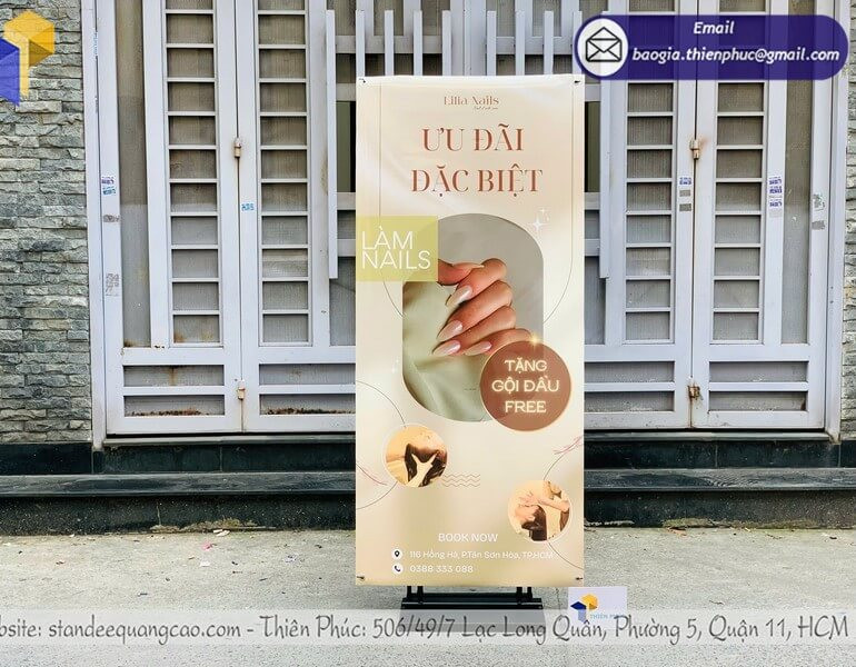 Standee Cản Gió Ngoài Trời: Bền Bỉ, Chắc Chắn, Tăng Hiệu Quả Marketing