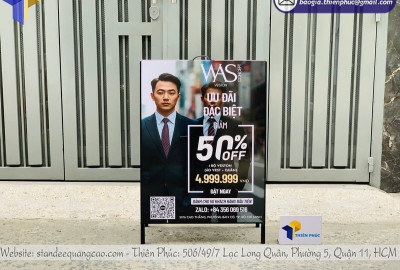 Standee Chữ A 2 Mặt In Nội Dung Hai Chiều: Tối Ưu Khả Năng Tiếp Cận