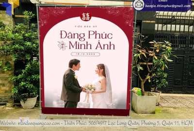 Làm Backdrop Lễ Báo Hỷ Theo Yêu Cầu – Thi Công Nhanh, Giá Tốt Nhất