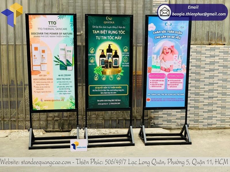 Sản Xuất Standee Giá Rẻ Trực Tiếp Xưởng: Nhận Thiết Kế Và In Trọn Gói