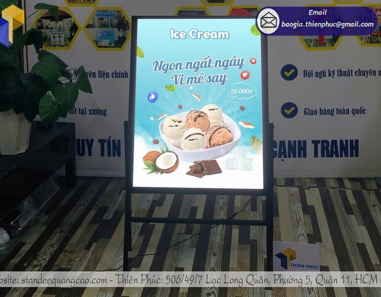 Hộp Đèn Led Siêu Mỏng – In Hình Sắc Nét, Sáng Đều, Dễ Thay Nội Dung