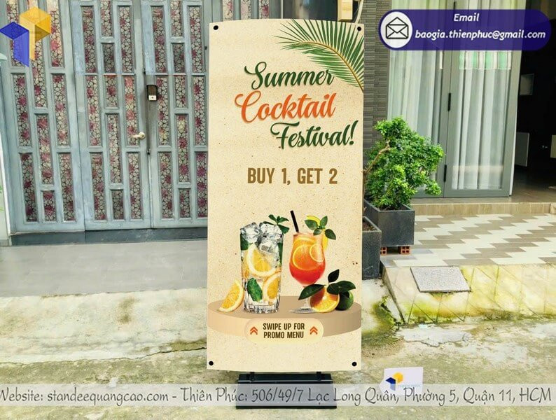 In Standee Khai Trương Đẹp – Bí Quyết Để Sự Kiện Thành Công Rực Rỡ