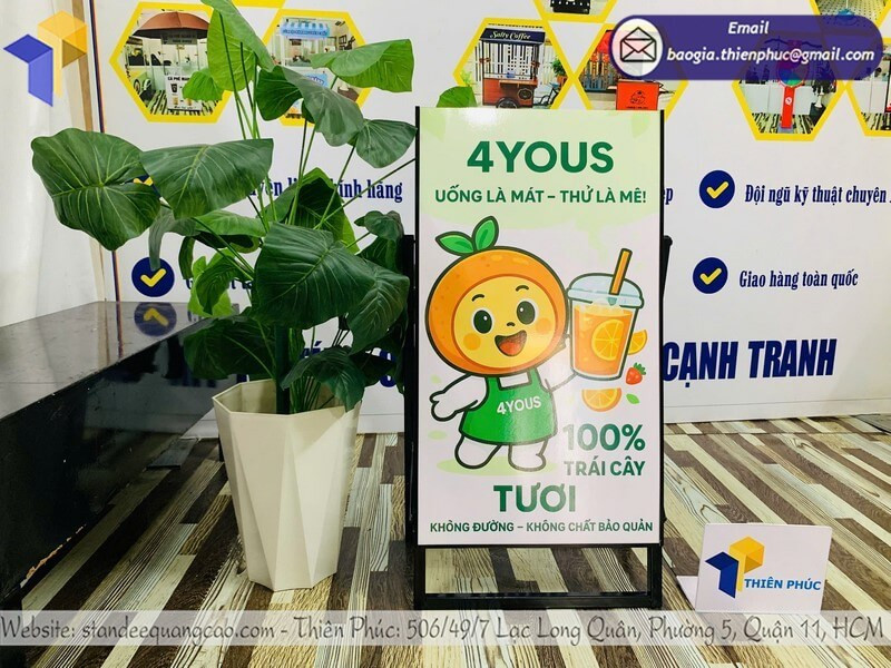 Tại Sao Các Thương Hiệu Lớn Ưa Chuộng Standee Khung Sắt Chữ A Đến Vậy?