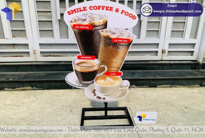 Mẫu Standee Mô Hình Ly Cà Phê Mới Nhất Quảng Cáo Độc Đáo Cho Quán Cafe