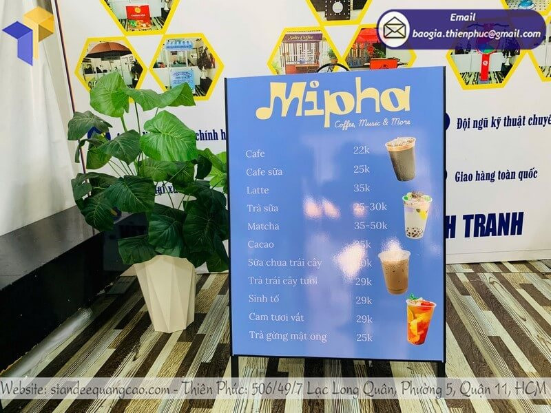 In Standee Quảng Cáo Tại TP.HCM – Đặt Hàng Online Dễ Dàng Qua Zalo