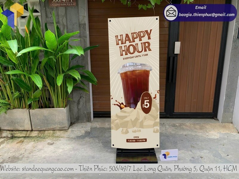 In Standee Gấp Giá Rẻ – Giao Ngay Trong Ngày, Đẹp Chuẩn Mẫu