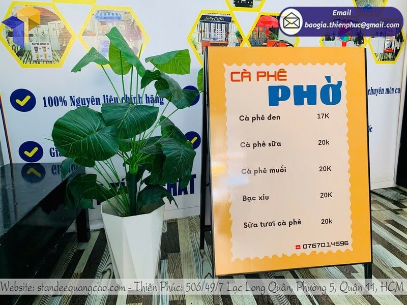 Standee Quảng Cáo Chữ A – Giải Pháp Quảng Cáo Bán Hàng Đẹp, Giá Rẻ!