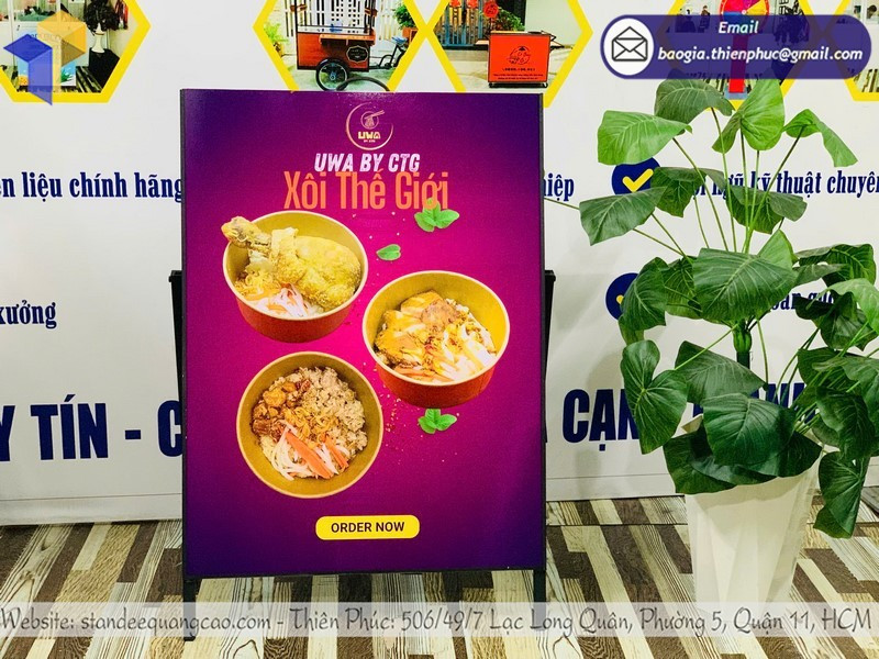 Standee Khung Sắt Ngoài Trời Đẹp – Tối Ưu Chi Phí Marketing Hiệu Quả